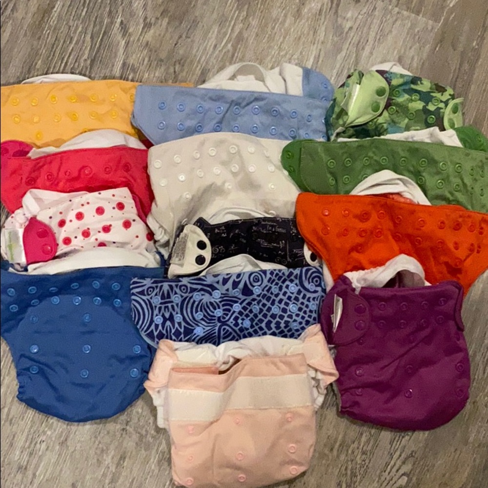 Cloth Diaper Lot!!  27 OS Pocket Lots of Inserts